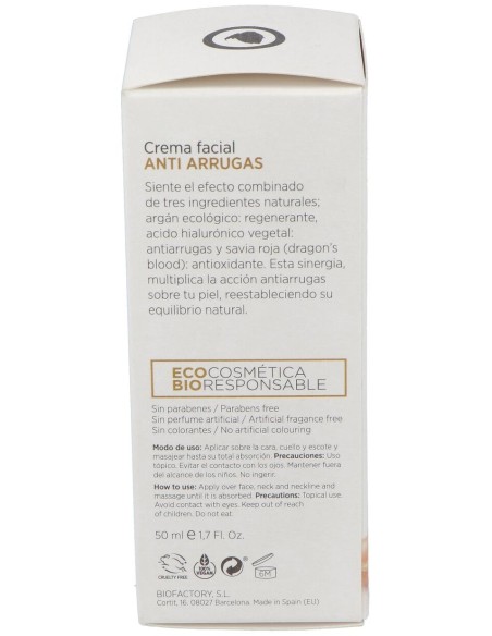 Crema De Argan Antiarrugas 50Ml.