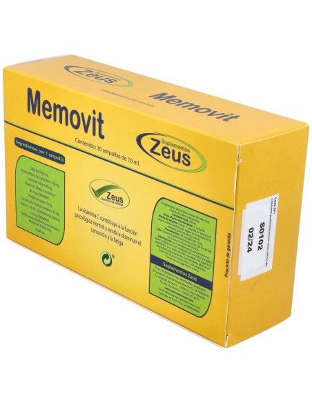 Zeus Memovit 30 Ampollas