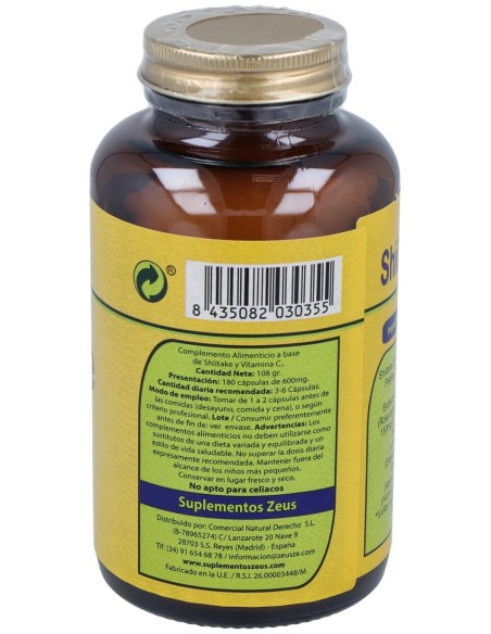 Shiitake-Ze 400Mg. 180Cap.