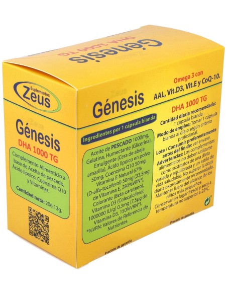Genesis Dha Tg 1000 Omega 3 120Cap.