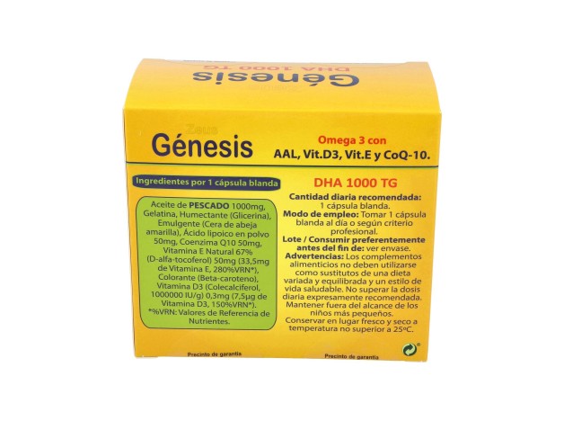 Genesis Dha Tg 1000 Omega 3 120Cap.