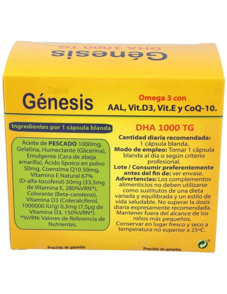 Genesis Dha Tg 1000 Omega 3 120Cap.
