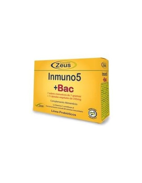 Suplementos Zeus Inmuno5 + Bac 7 Sobres + 7Caps