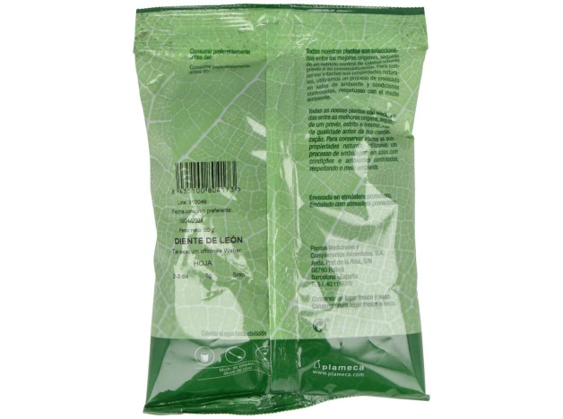 Diente De Leon Hojas Trituradas Bolsa 50Gr.