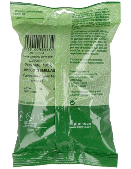 Hinojo Semillas Bolsa 100Gr.