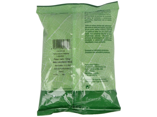 Malvavisco Raiz Natural C.C Trit. Bolsa 100Gr.