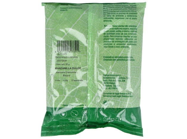 Manzanilla Dulce Entera Bolsa 50Gr.