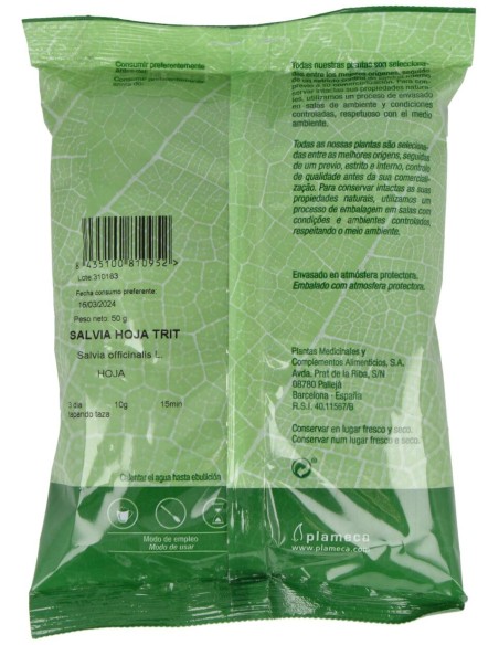 Salvia Lavandulifolia Hoja Trit. Bolsa 50Gr.