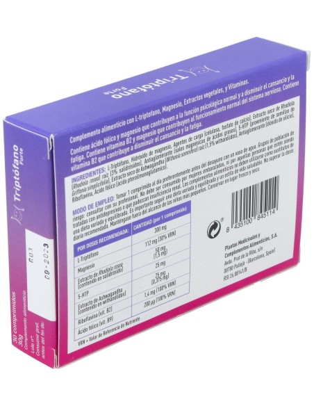 Plameca Triptófano Forte 30Comp