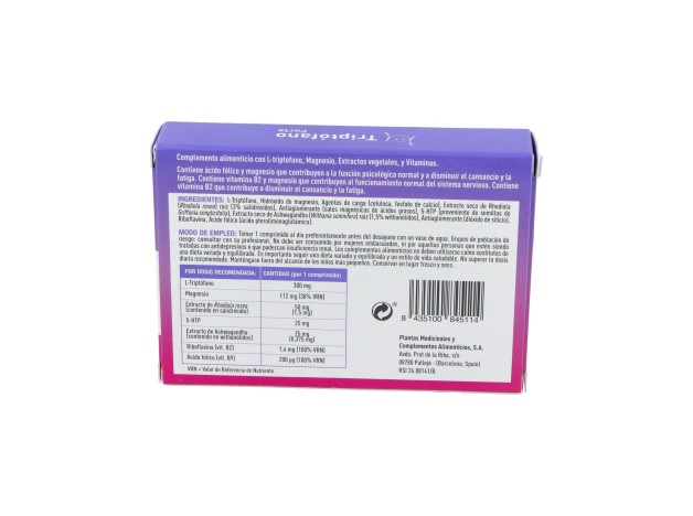 Plameca Triptófano Forte 30Comp