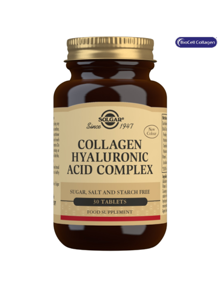 Solgar Collagen Hyaluronic Acid Complex 30 Comprimidos