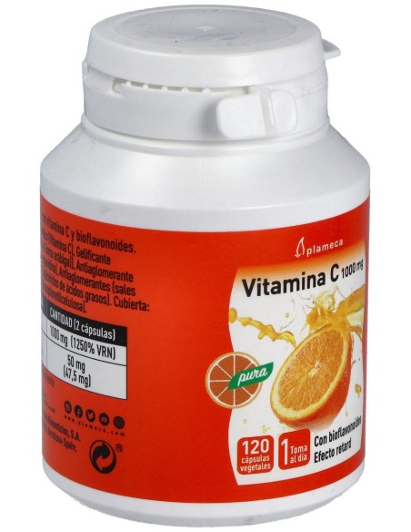 Plameca Vitamina C Pura 1000Mg 120Caps Vegs