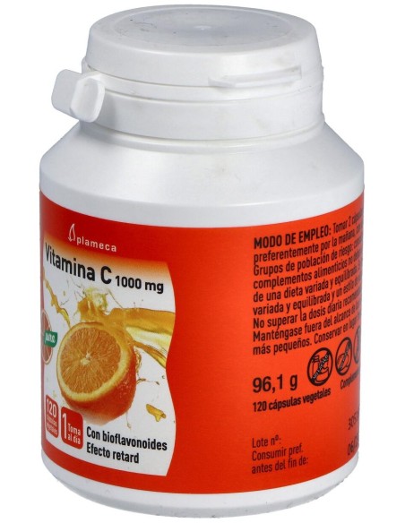 Plameca Vitamina C Pura 1000Mg 120Caps Vegs