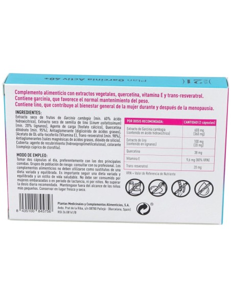Plan Garcinia Activ 40+ 60Cap. Plan 21