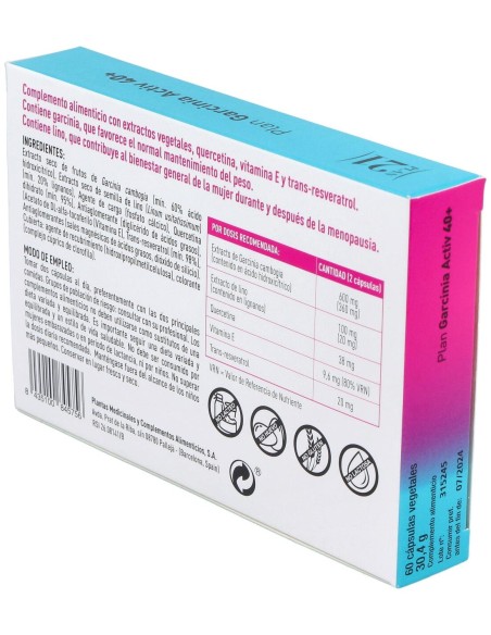 Plan Garcinia Activ 40+ 60Cap. Plan 21