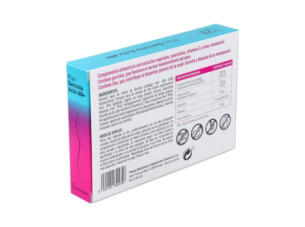 Plan Garcinia Activ 40+ 60Cap. Plan 21