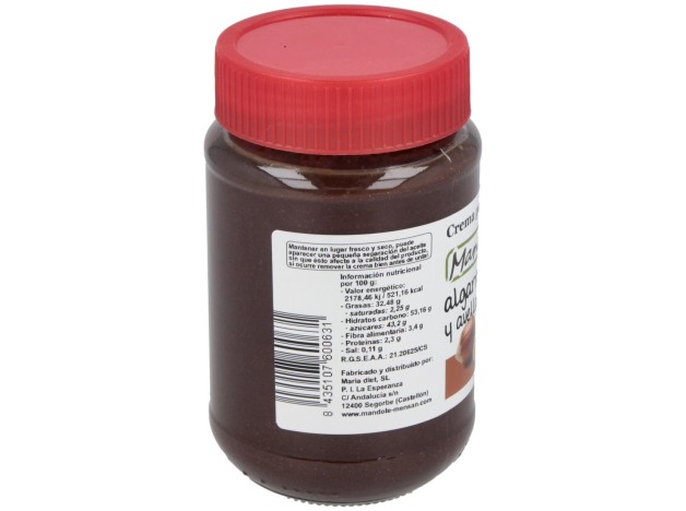 Mandole Crema Algarroba Avellana S/Pal 375G