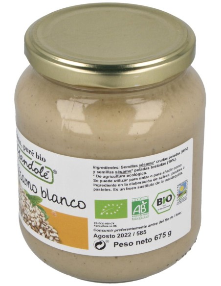 Pure De Sesamo Blanco 675Gr. Bio