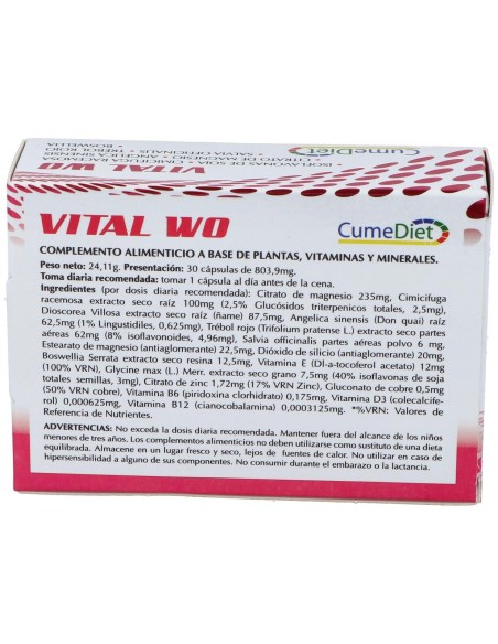 Cumediet Vital Wo 30Caps