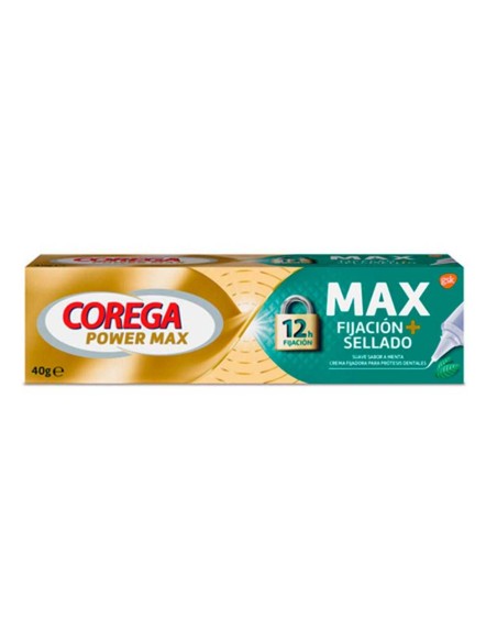 Corega Max Fijacion + Sellado 40 Gramos Sabor Menta