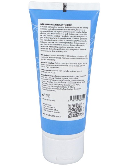 Olivolea Balsamo Regeneradora Bebe Pasta Lassar Al Aceite De Oliva 100 Ml