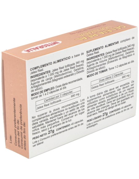 Integralia Jalea Real Cap Liofilizada 45Caps