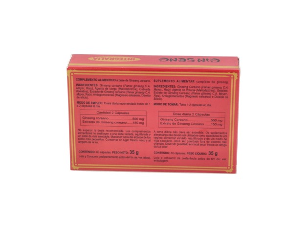 Integralia Ginseng Rojo Coreano 500Mg 60Caps