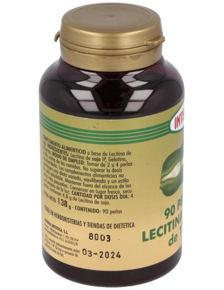 Integralia Lecitina Soja 1200M 90 Perlas