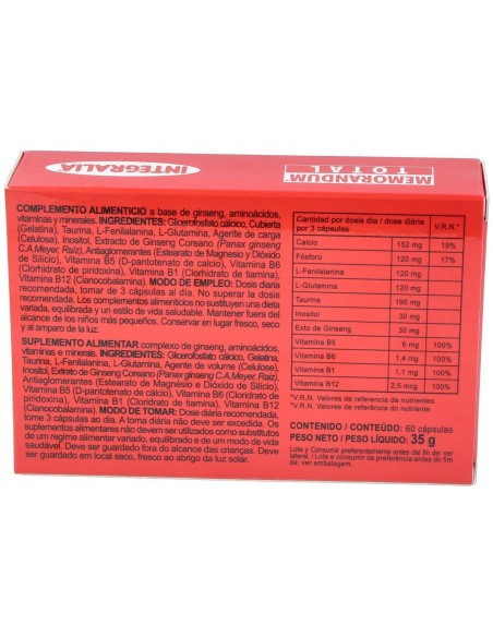 Integralia Memorandum Total 60Caps