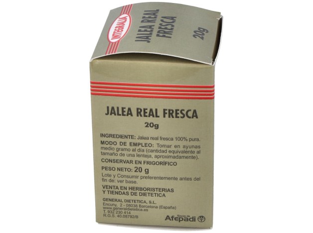 Jalea Real Fresca 20Gr. (Refrigeracion)