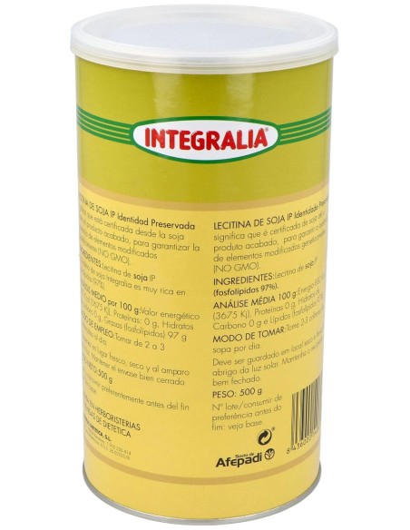 Integralia Lecitina De Soja Ip 500 G