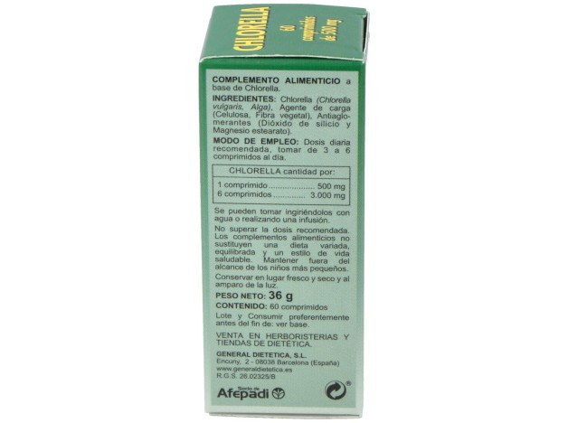 Integralia Chlorella 60 Comprimidos