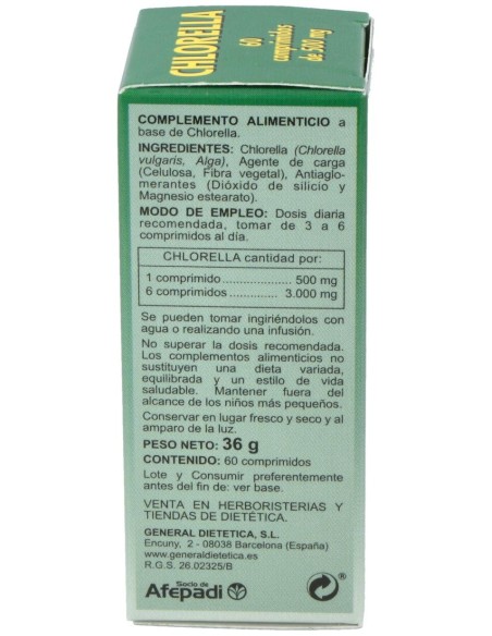 Integralia Chlorella 60 Comprimidos