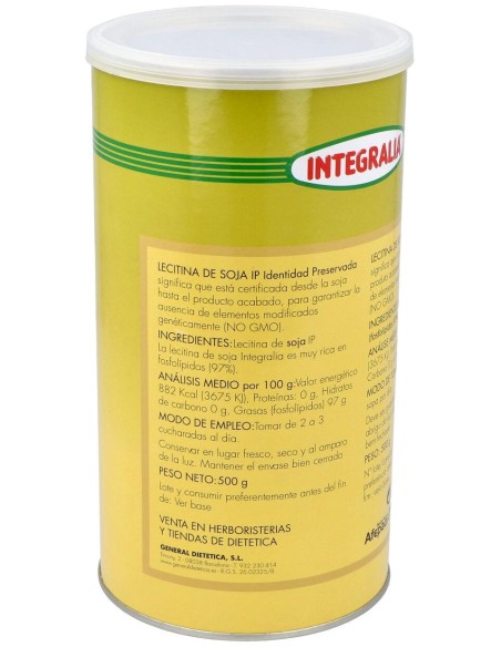 Integralia Lecitina De Soja Ip 500 G