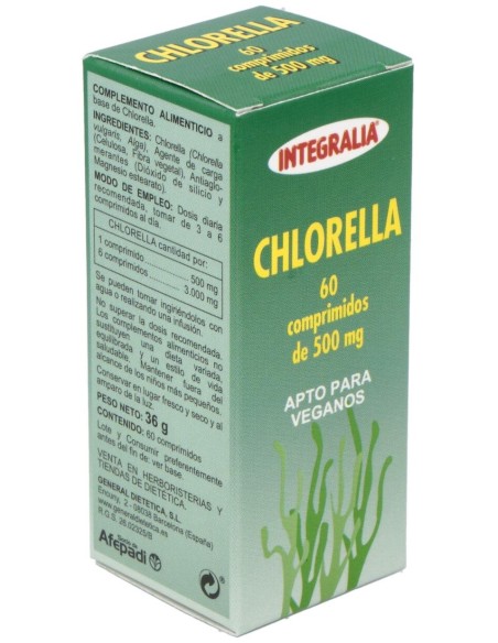 Integralia Chlorella 60 Comprimidos