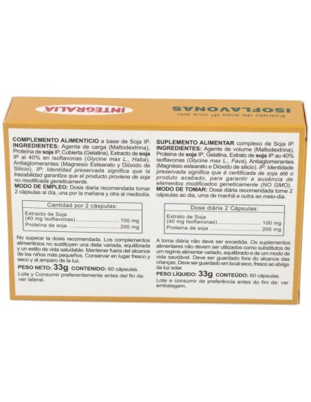 Integralia Isoflavonas Soja 60Caps