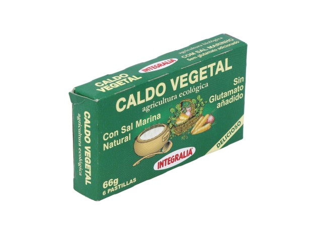 Caldo Vegetal Eco Con Sal Marina Natural 6Pastilla
