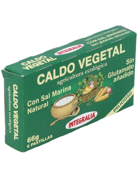 Caldo Vegetal Eco Con Sal Marina Natural 6Pastilla