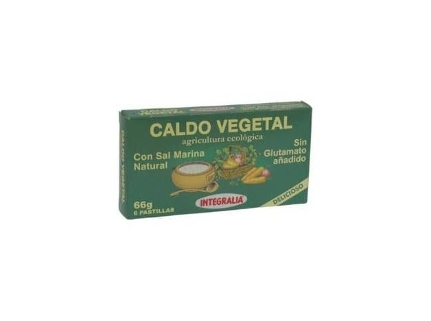 Caldo Vegetal Eco Con Sal Marina Natural 6Pastilla