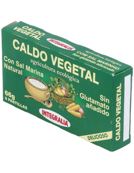 Caldo Vegetal Eco Con Sal Marina Natural 6Pastilla