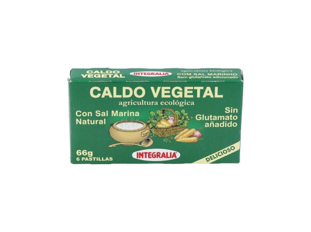 Caldo Vegetal Eco Con Sal Marina Natural 6Pastilla