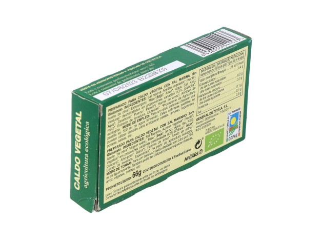 Caldo Vegetal Eco Con Sal Marina Natural 6Pastilla