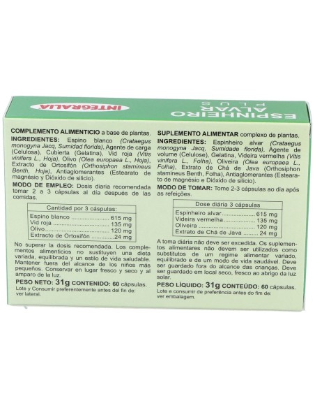 Integralia Espino Blanco Plus 60Caps