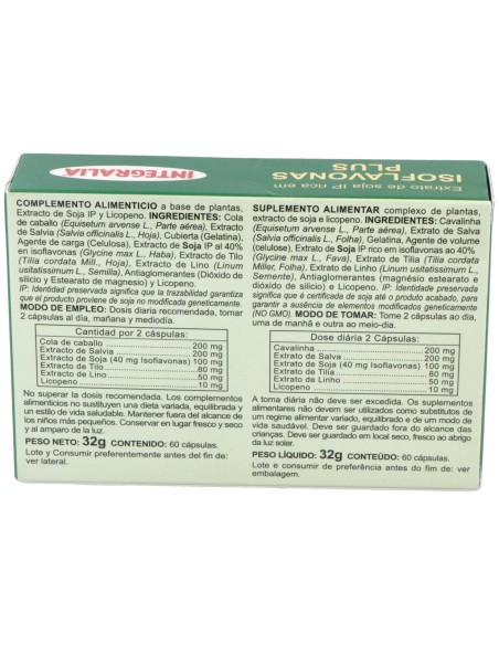 Integralia Isoflavonas Plus 60Caps