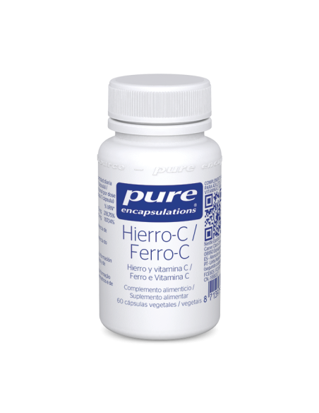 Pure Encapsulations Hierro-C 60 Cápsulas