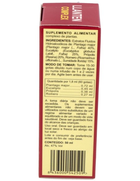 Integralia Ext. Llanten Comprimidoslex 50Ml