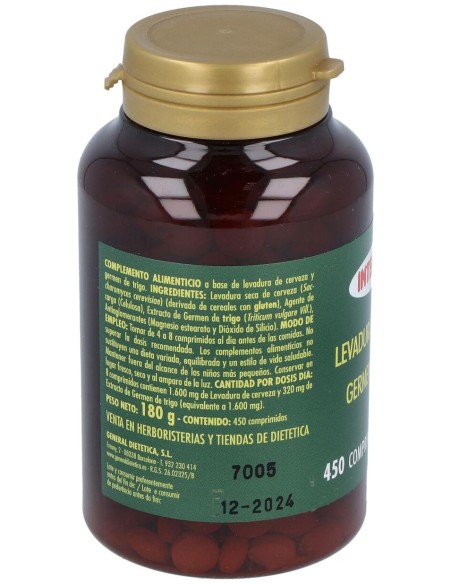Integralia Levadura De Cerveza+Germen De Trigo 450Comp.