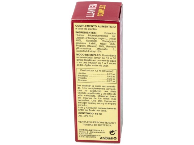 Integralia Ext. Llanten Comprimidoslex 50Ml