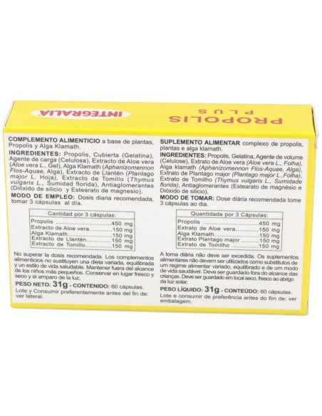 Integalia Propolis Plus 60Caps