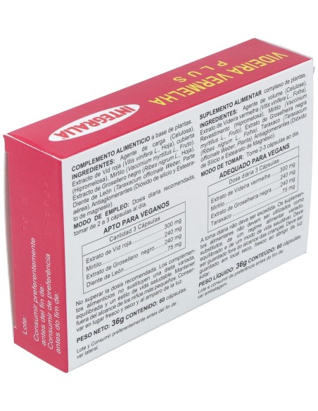 Integralia Vid Roja Plus 60 Cápsulas